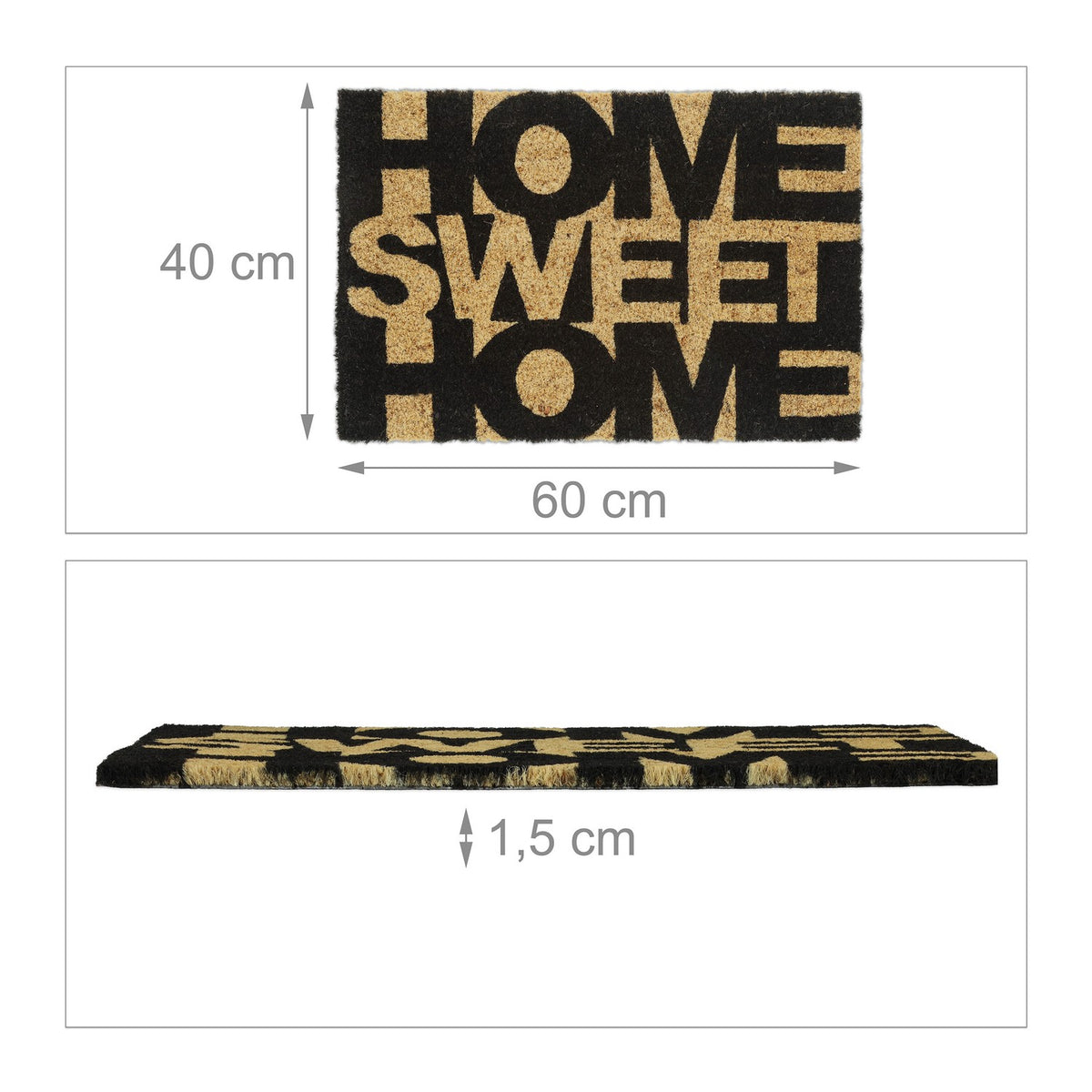 Door mat coconut fiber "Home Sweet Home"