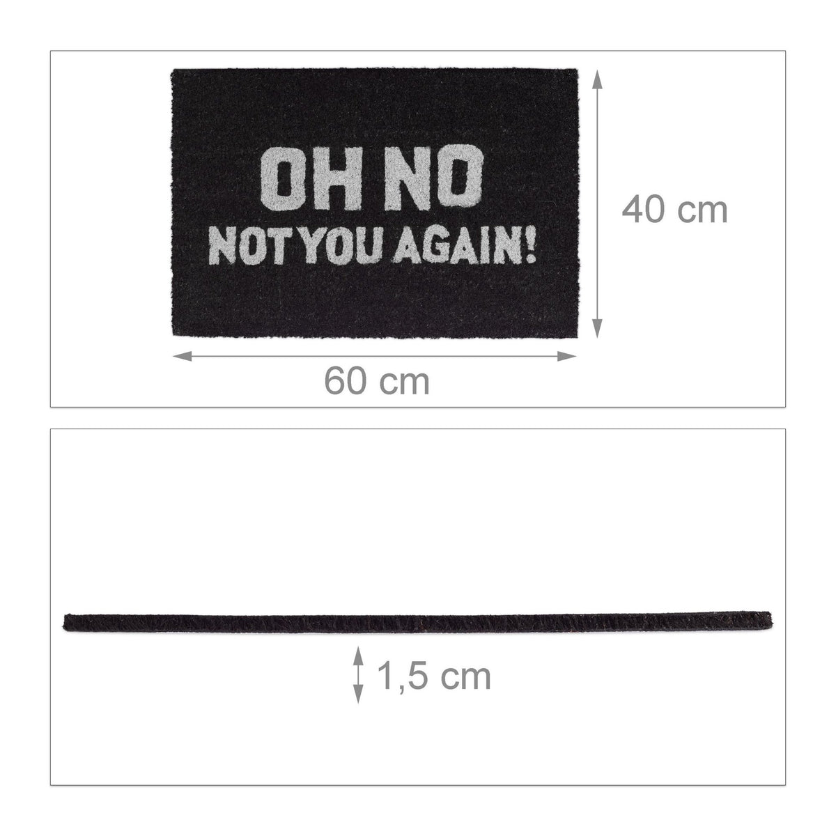Door mat coconut fiber "Oh No ..."