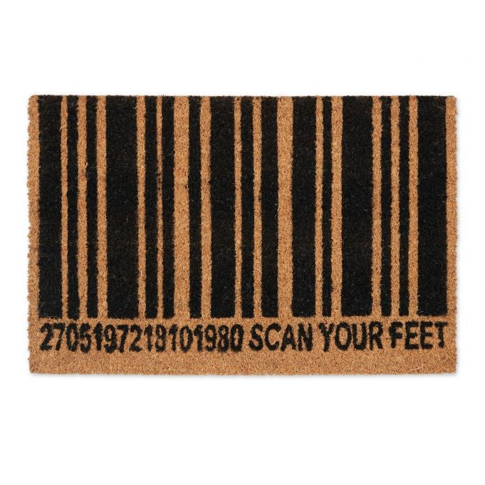 Doormat coconut fiber barcode
