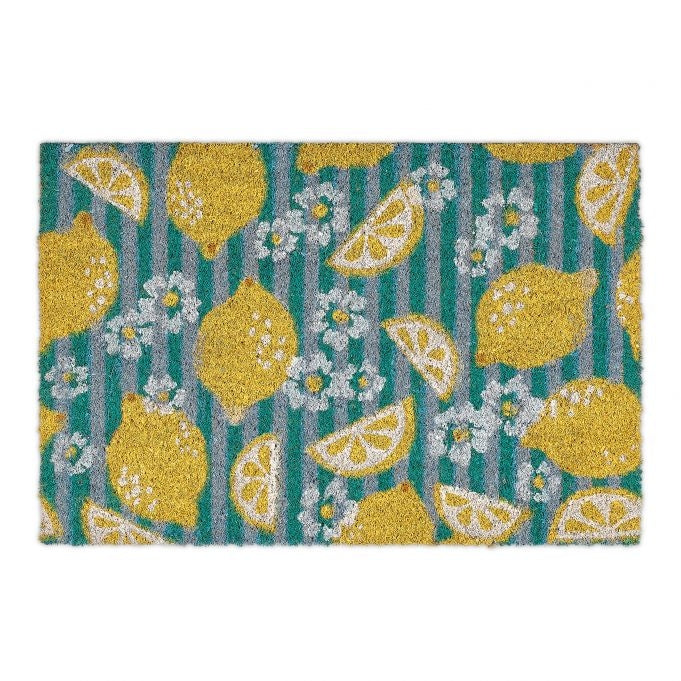 Door mat coconut fiber lemons