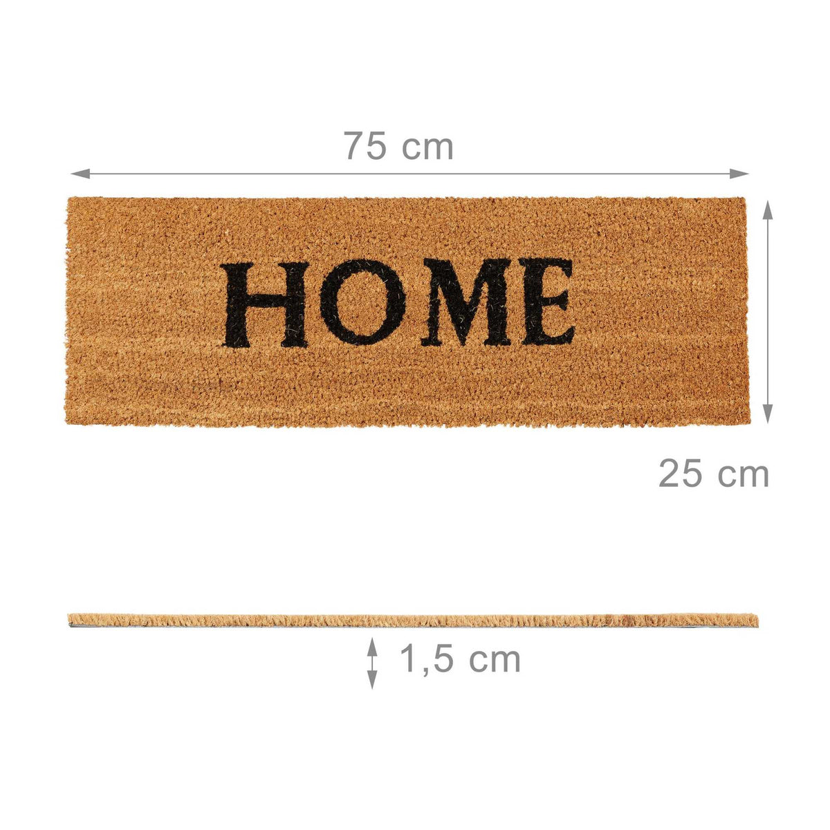 Door mat coconut fiber narrow "HOME"