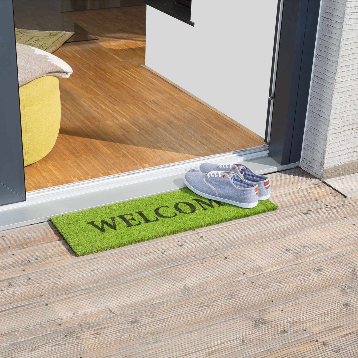 Door mat coconut fiber narrow "Welcome"