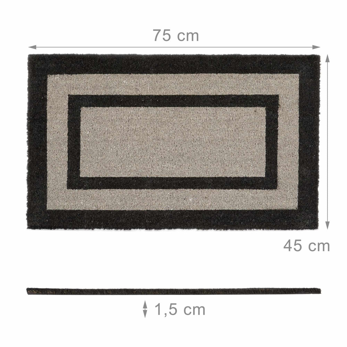 Doormat coconut fiber oblong