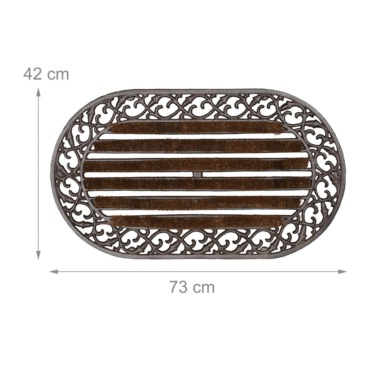 Door mat in cast iron