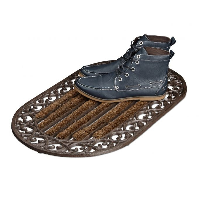 Door mat in cast iron