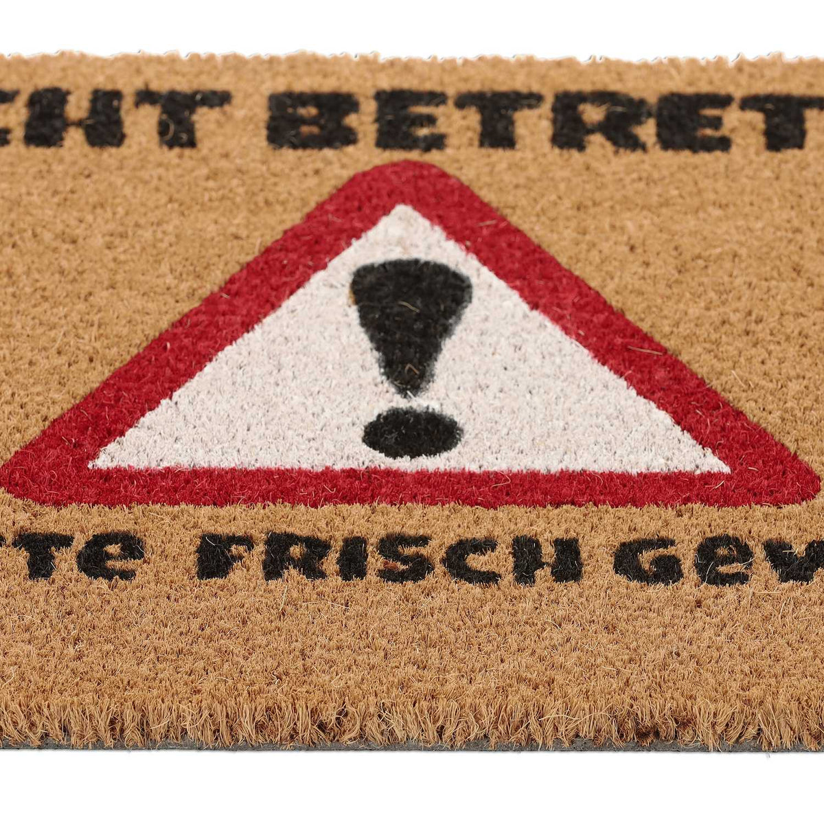 Door mat in coconut "Do not enter."