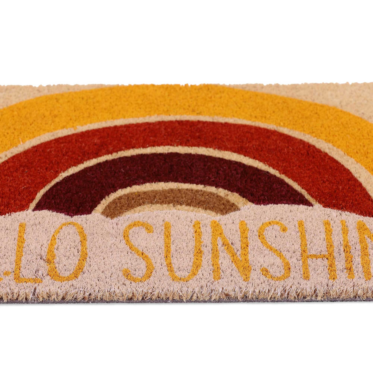 Door mat in coconut "Hello Sunshine