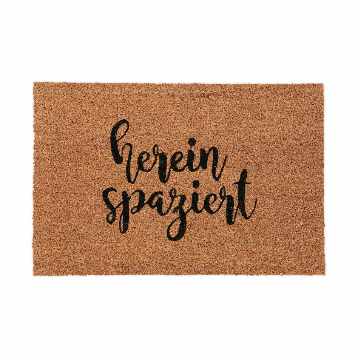 Door mat in coconut Hereinspaziert