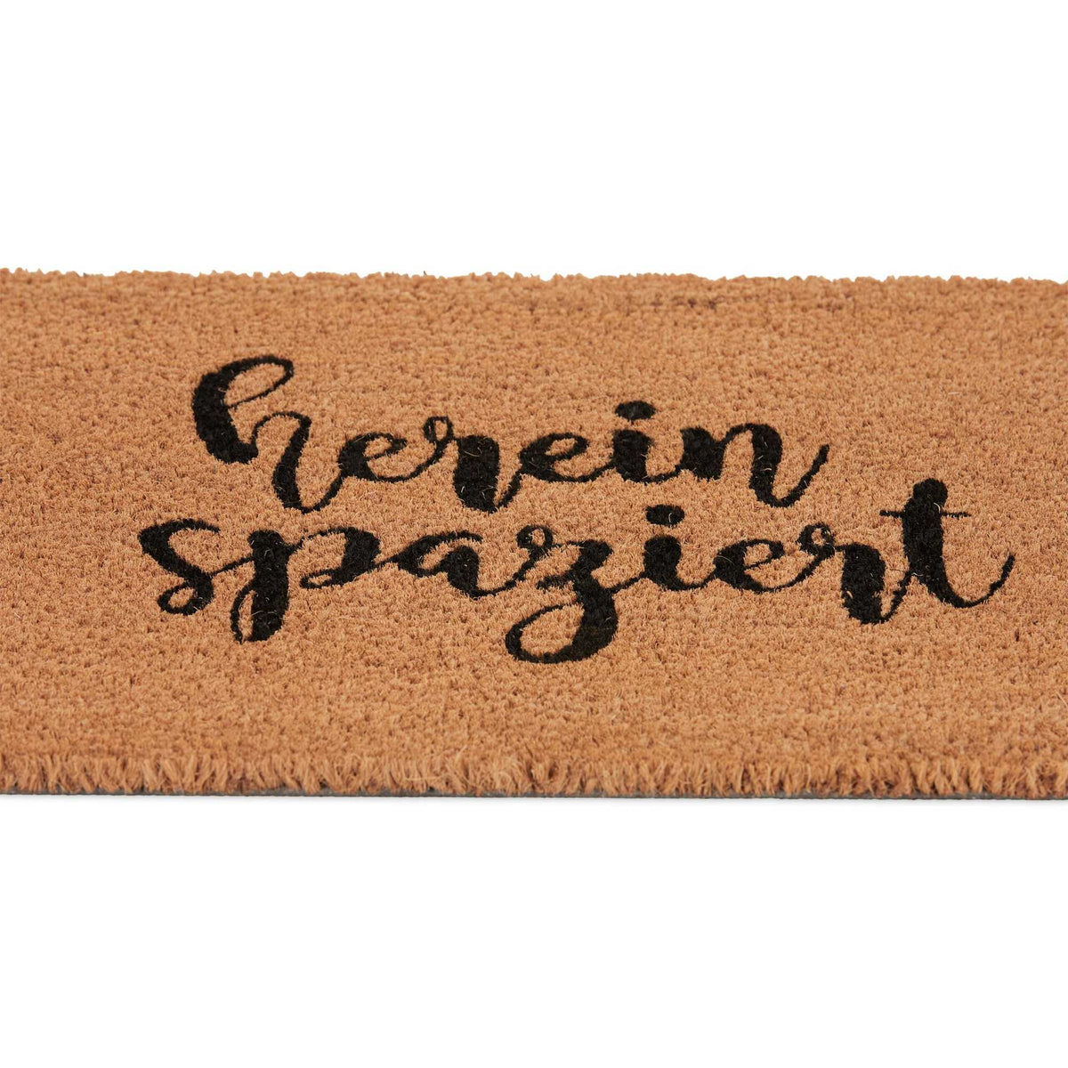Door mat in coconut Hereinspaziert