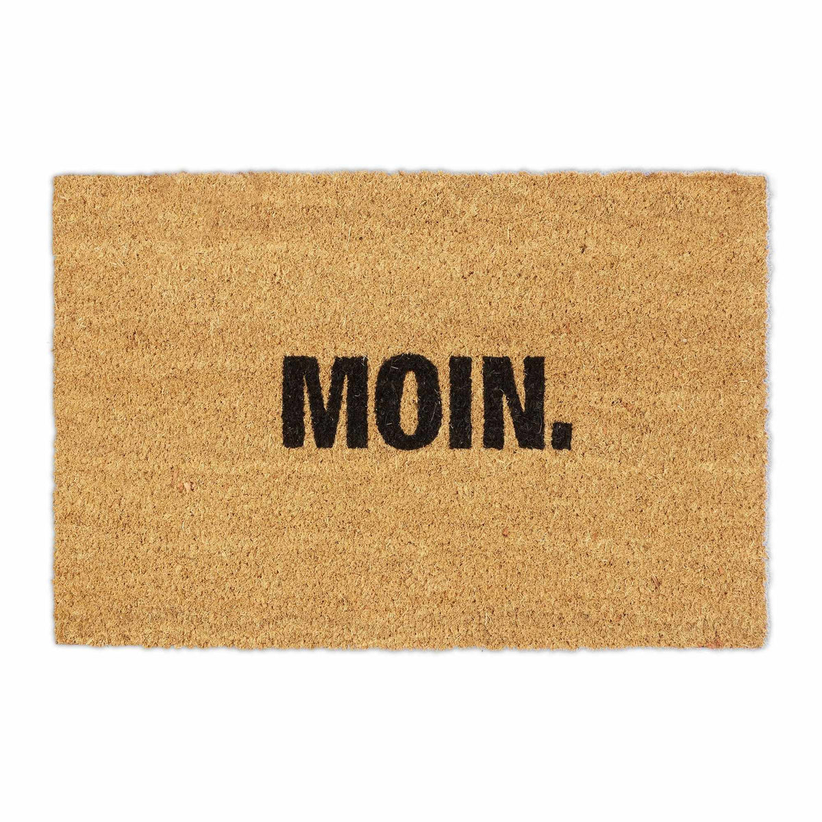 Door mat in coconut "Moin."