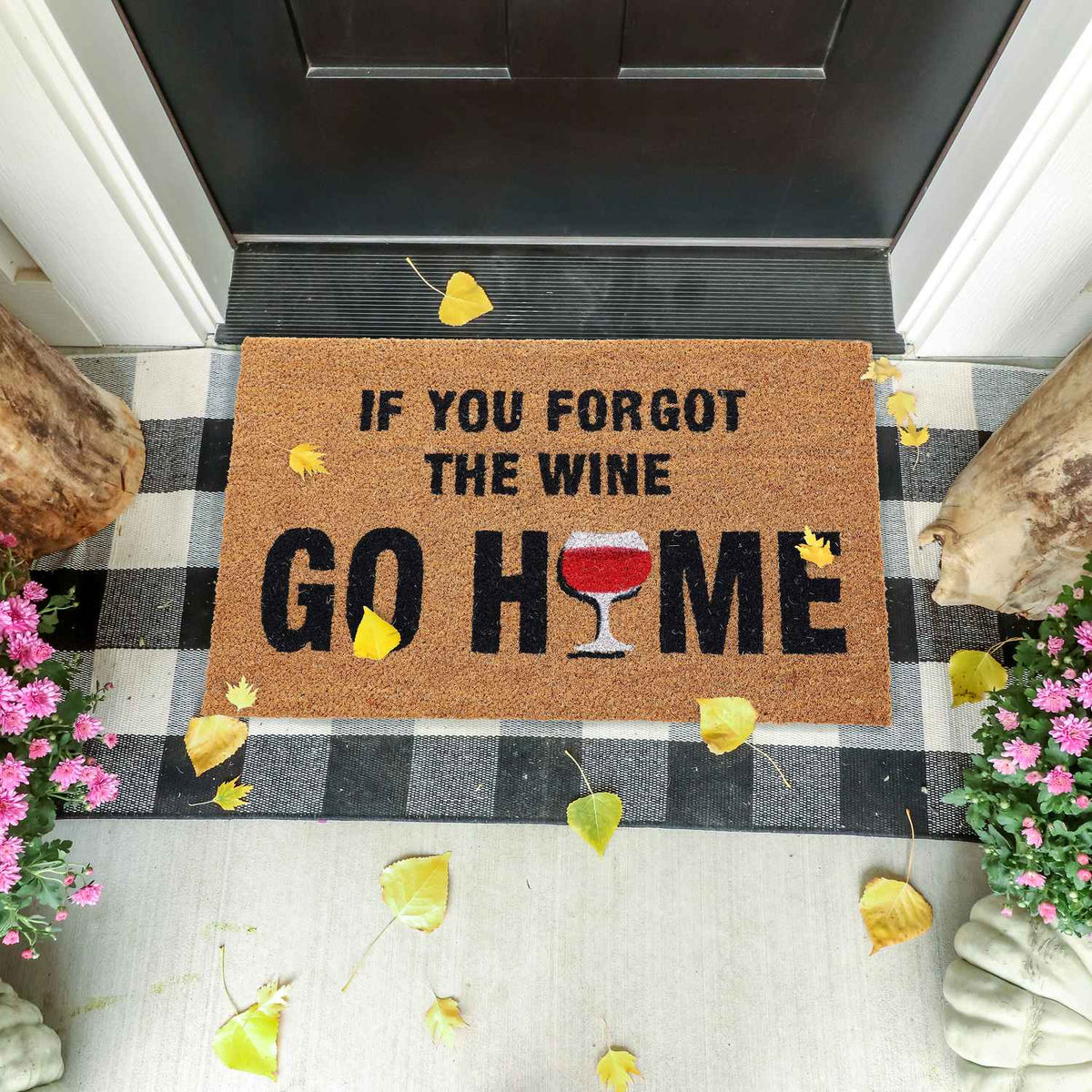 Door mat in coconut Vin