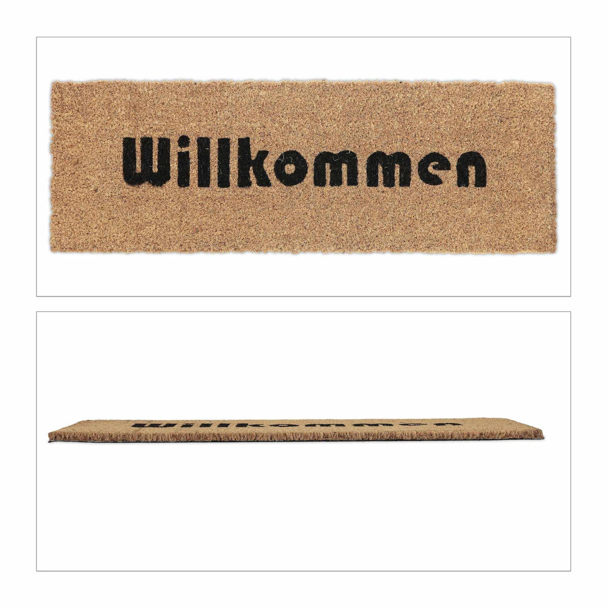 Door mat in coconut Welcome slim