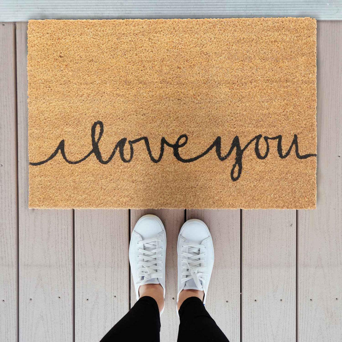 Doormat in coconut iloveyou
