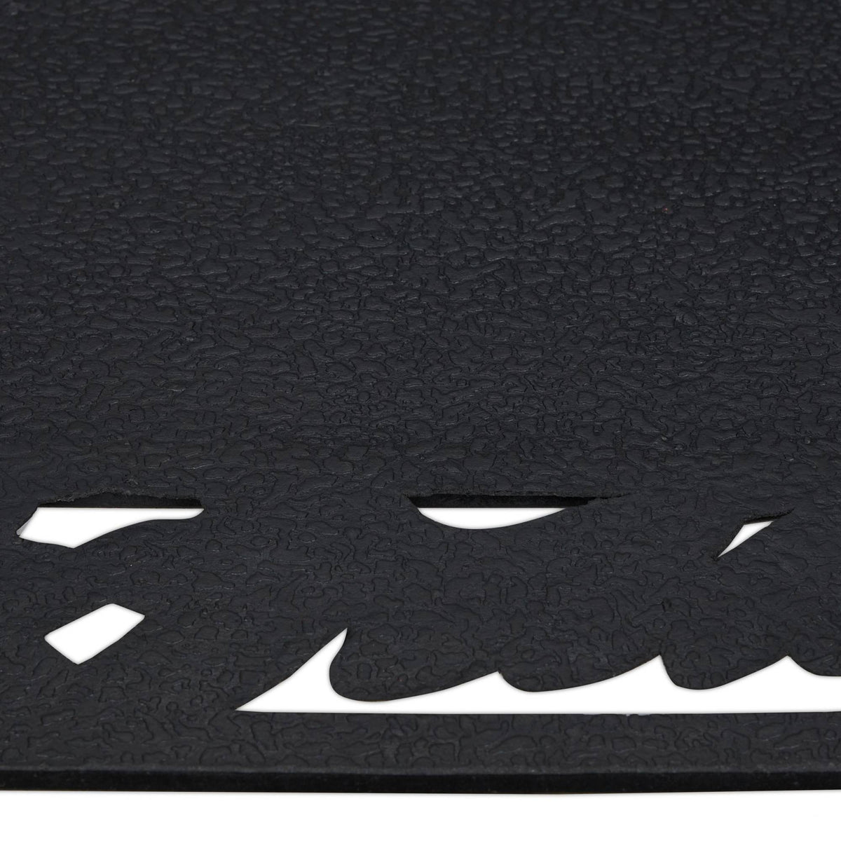 Door mat rubber leaf motif