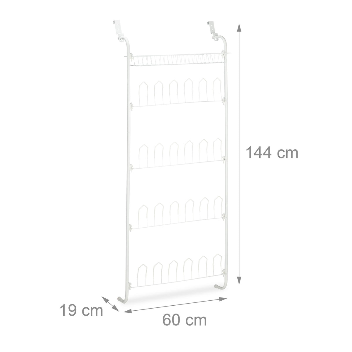 Door shoe shelf for 12 pairs of shoes