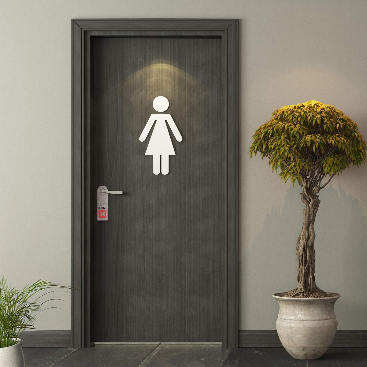Door sign Occupied Free Set of 10