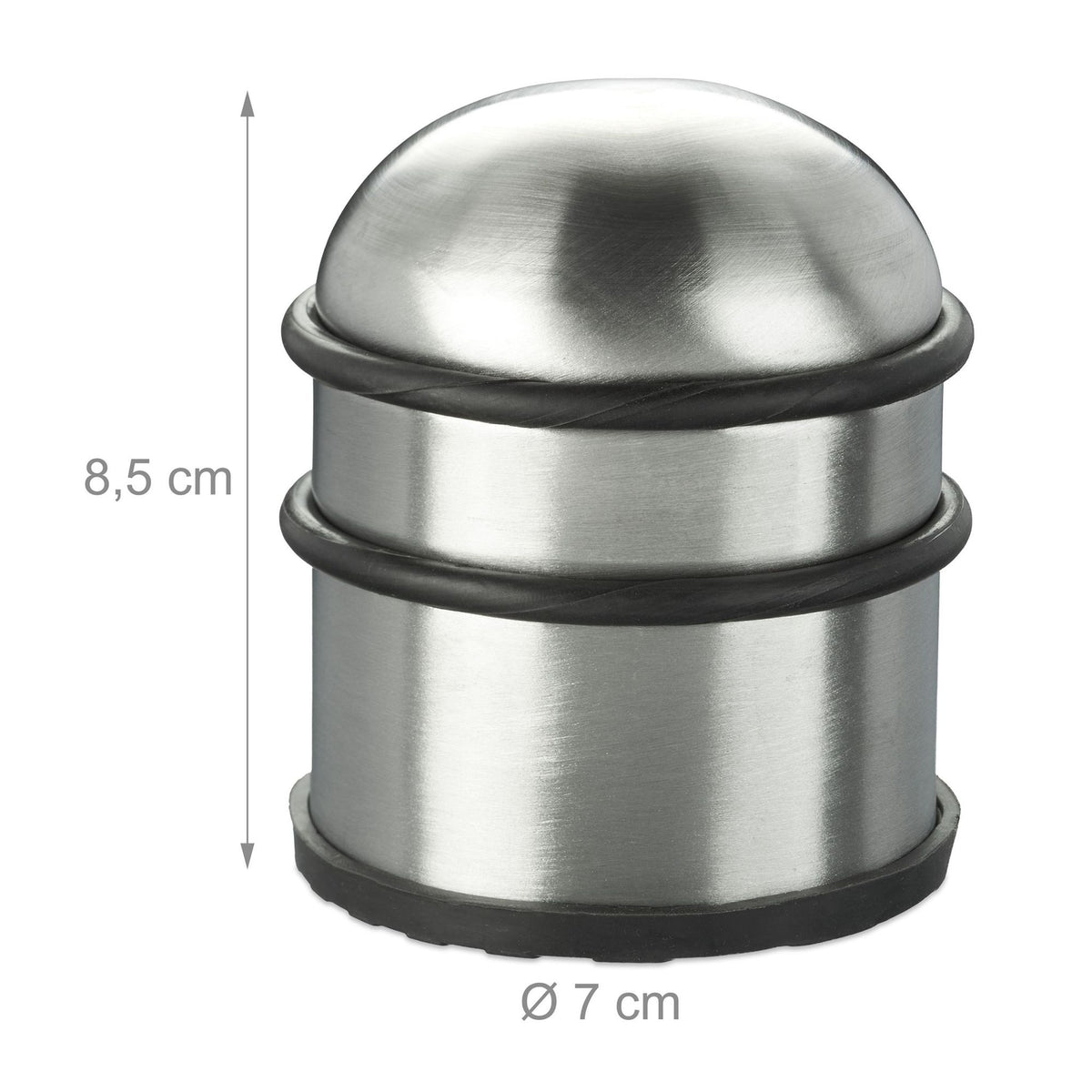 Door stop stainless steel silver