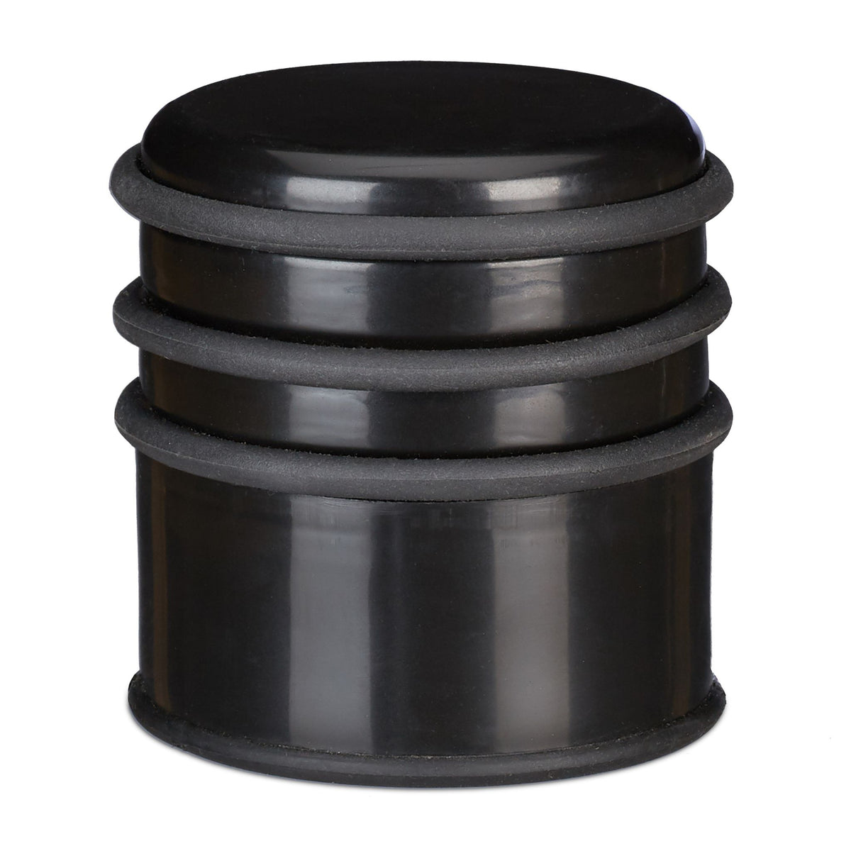 Door stop with rubber rings