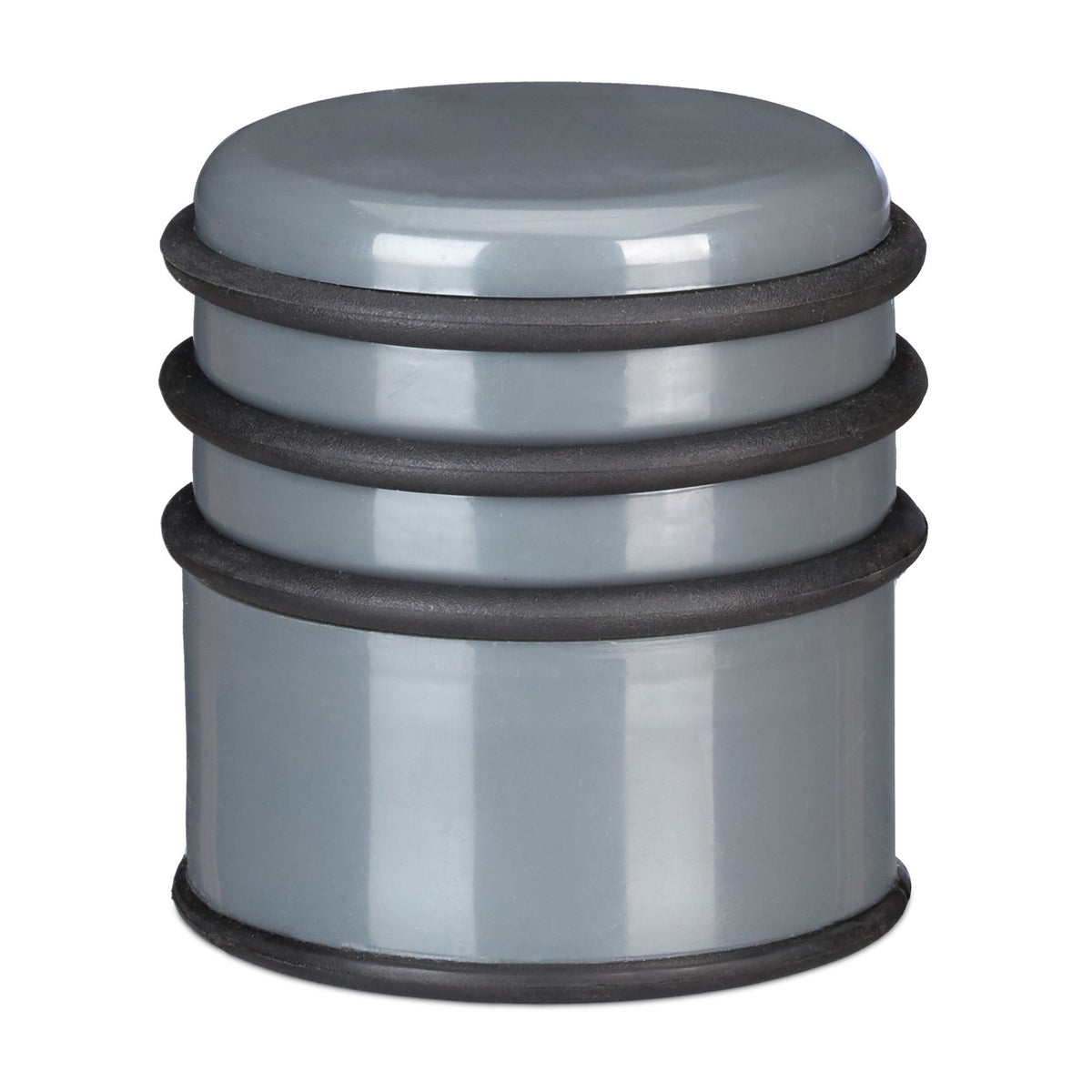 Door stop with rubber rings