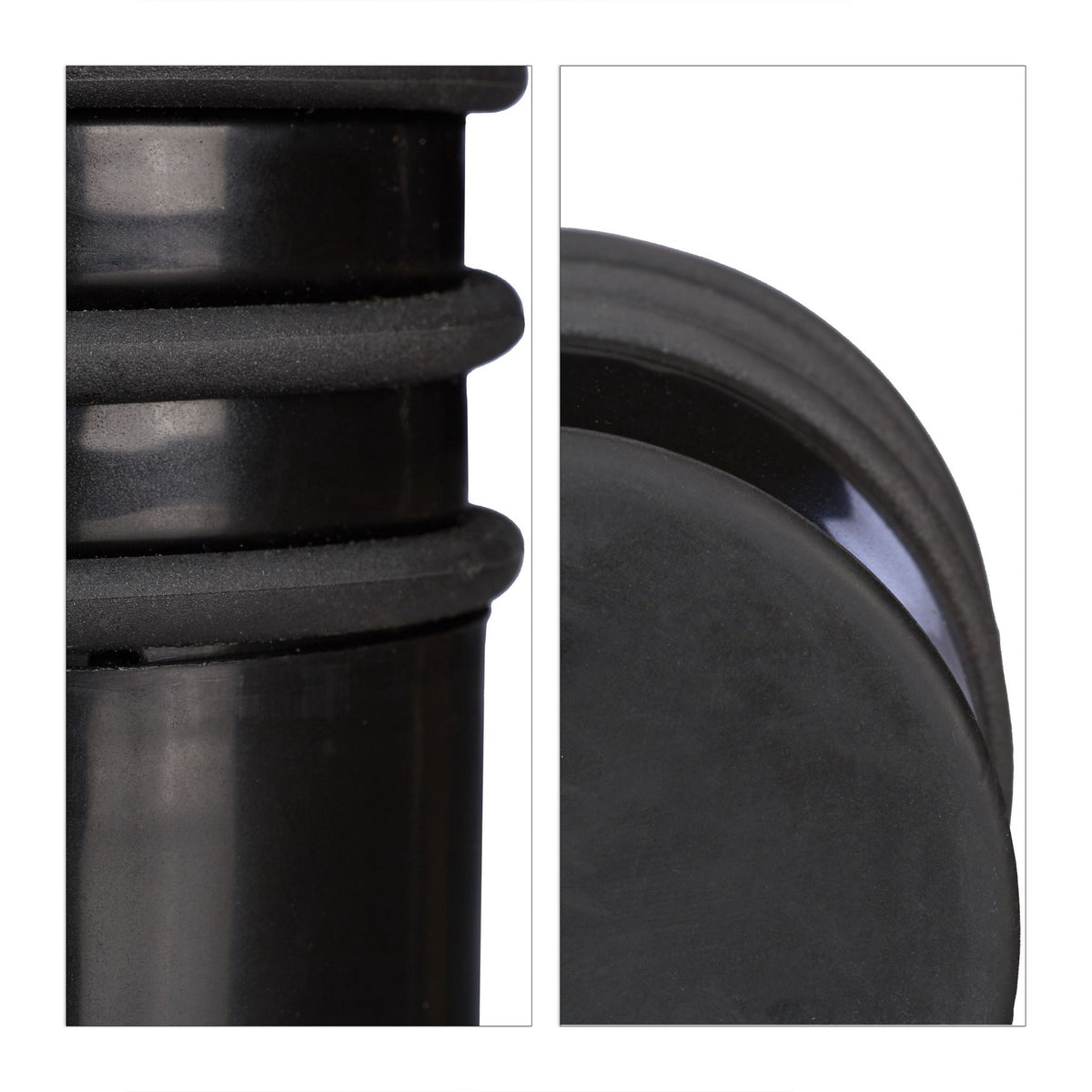 Door stop with rubber rings