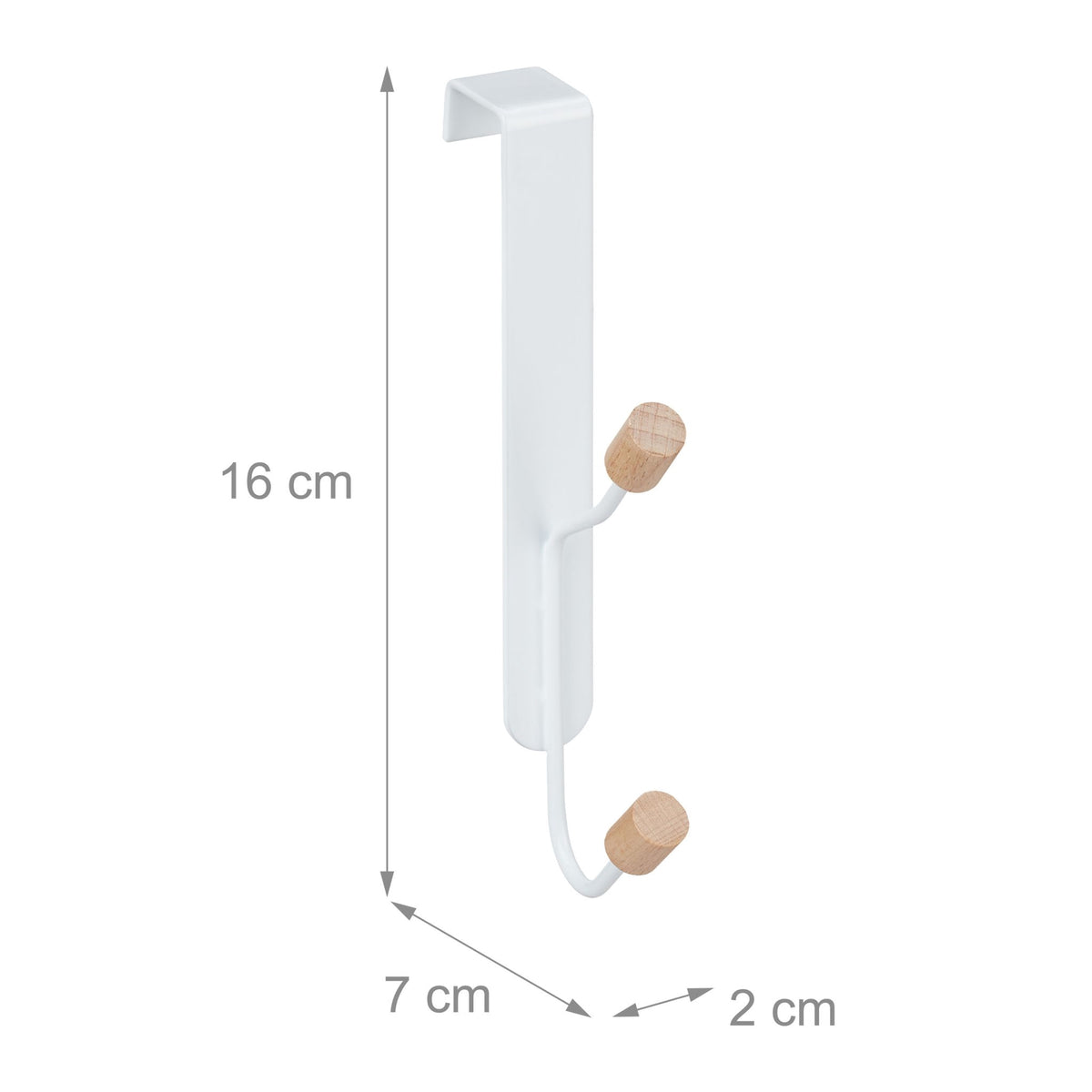 Double Door Hooks Set of 5
