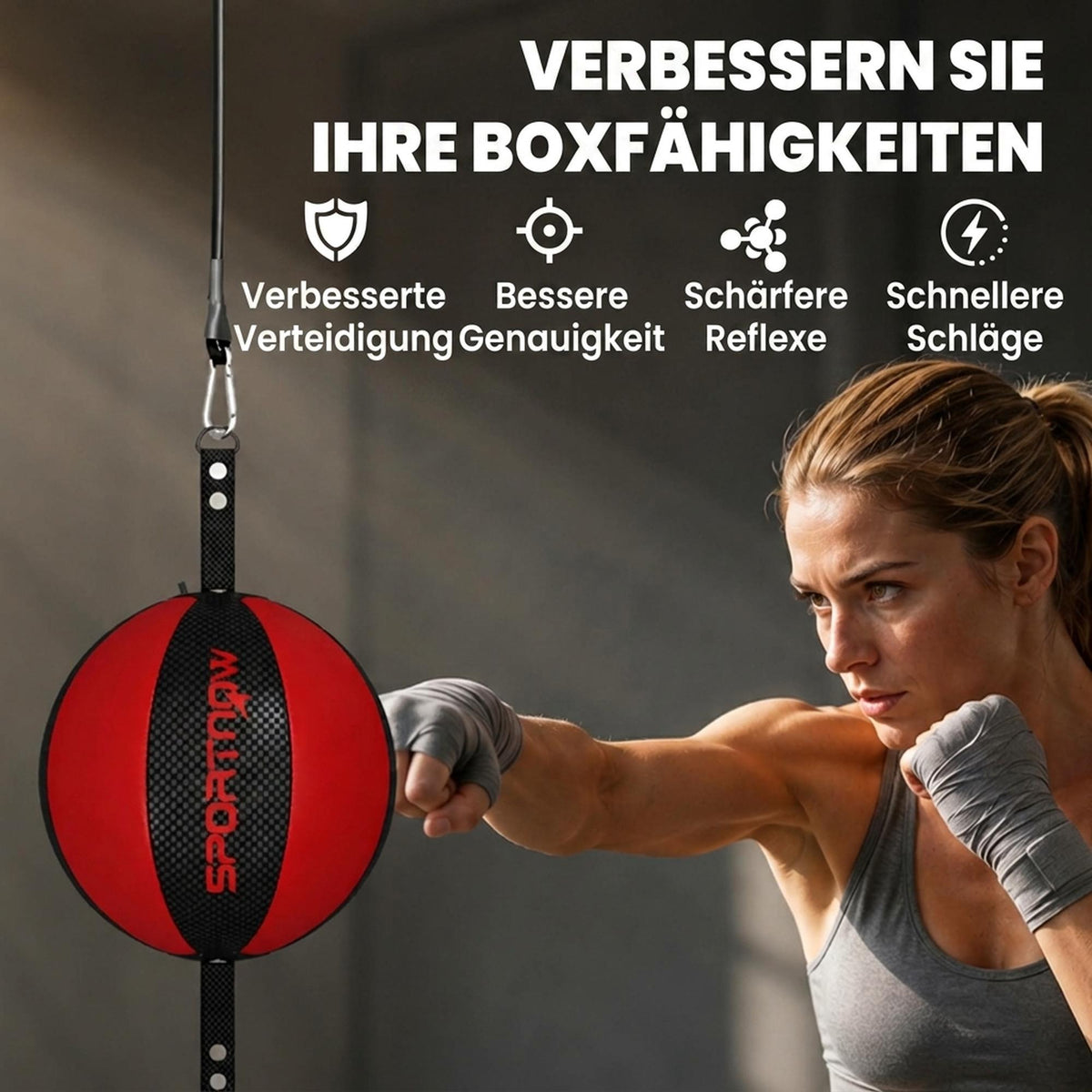 Double-End Speedball Set with Adjustable Bungee Cord