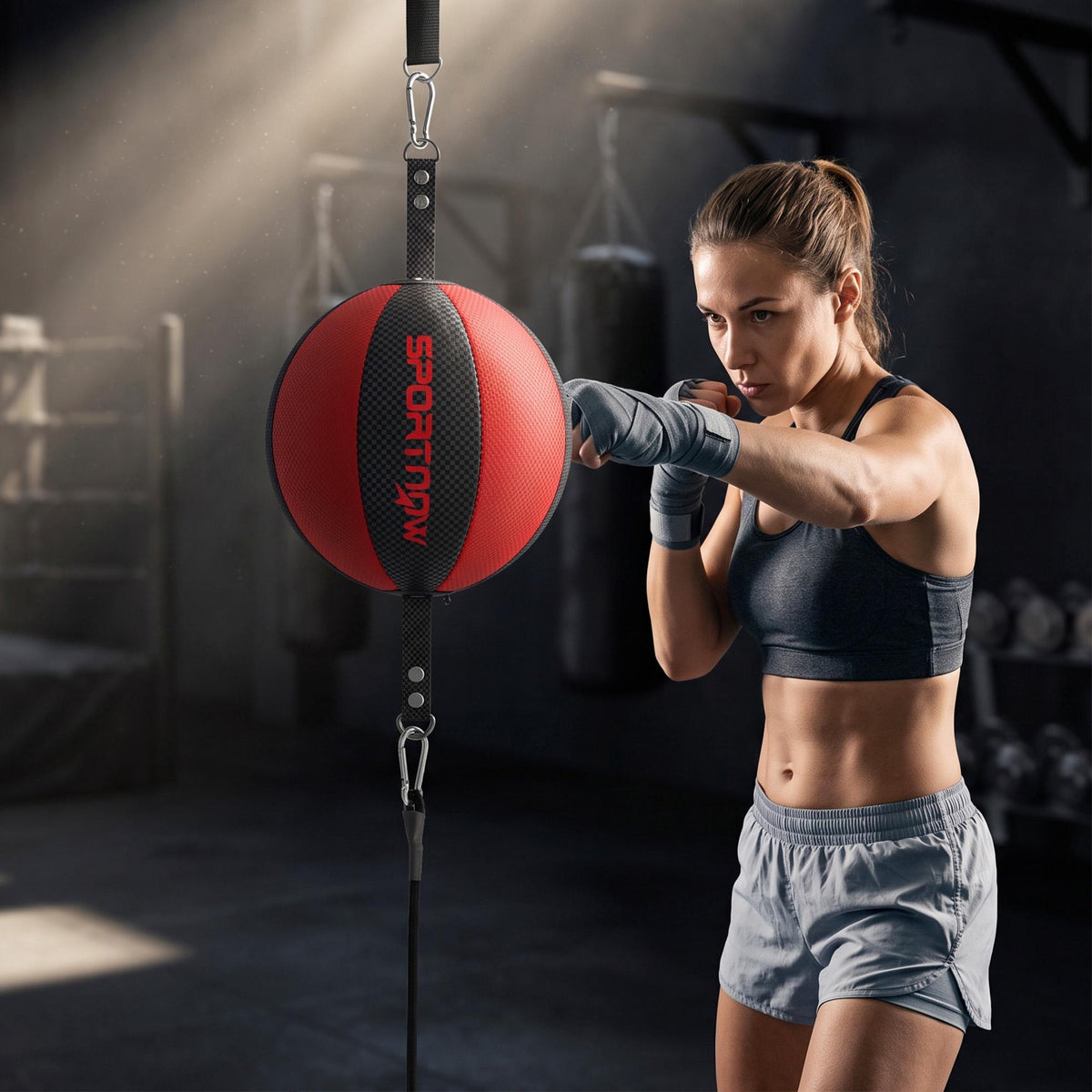 Double-End Speedball Set with Adjustable Bungee Cord