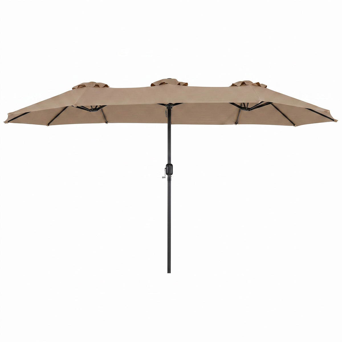 Double Parasol, 400x215 cm, Brown, Water-Repellent