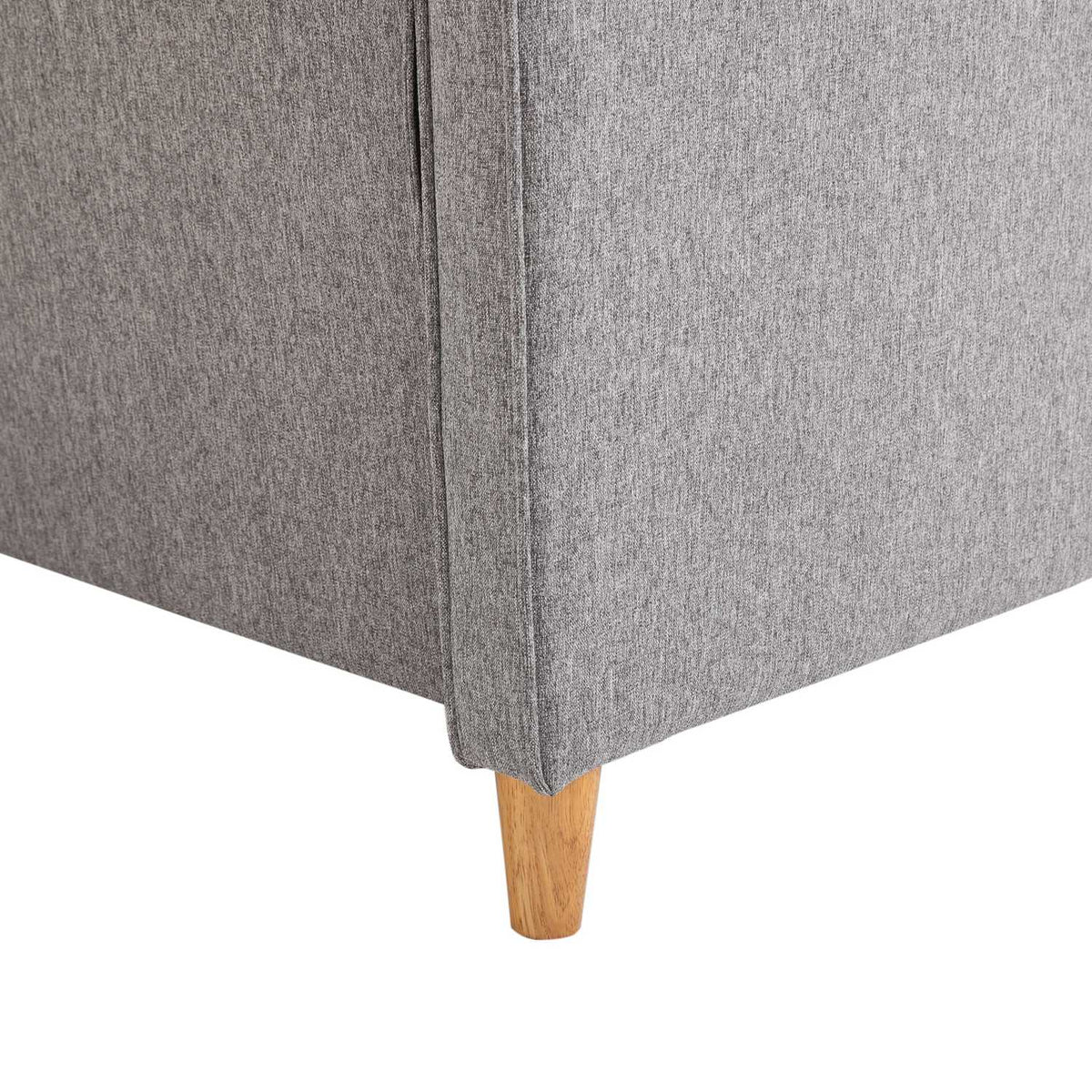 Double Sofa, Comfortable Sofa, Removable With Cushions, Linen, Light Gray, 141X65X78Cm