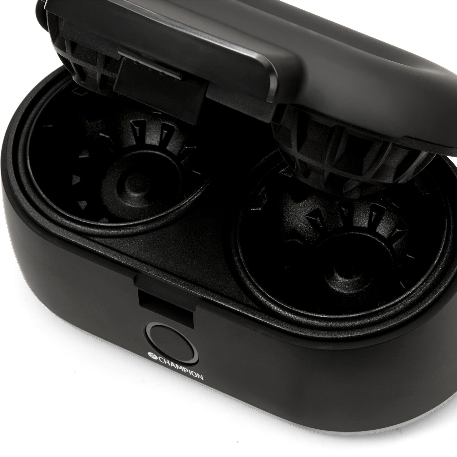 Double Waffle Bowl Maker, 1000W, Non-Stick, Black