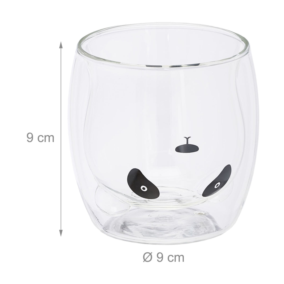 Double Walled Bear Glasses Set of 3