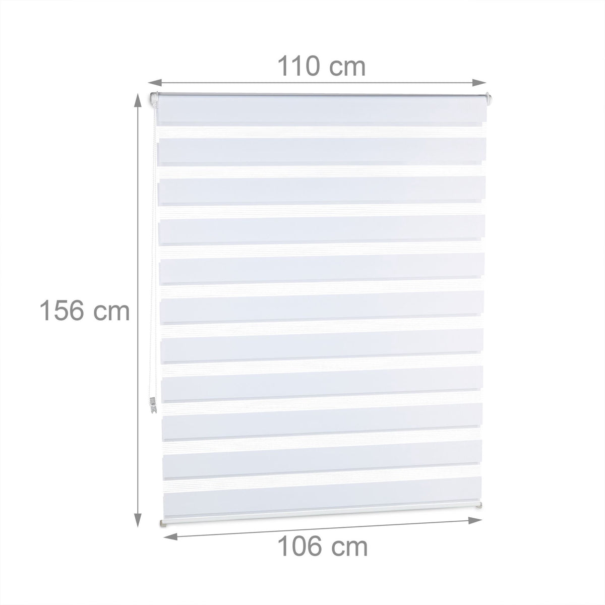 Double roller blind Klemmfix without drilling in white