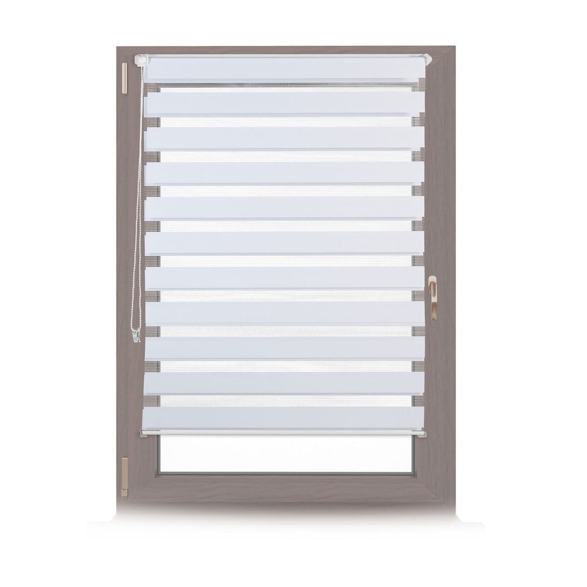 Double roller blind Klemmfix without drilling in white