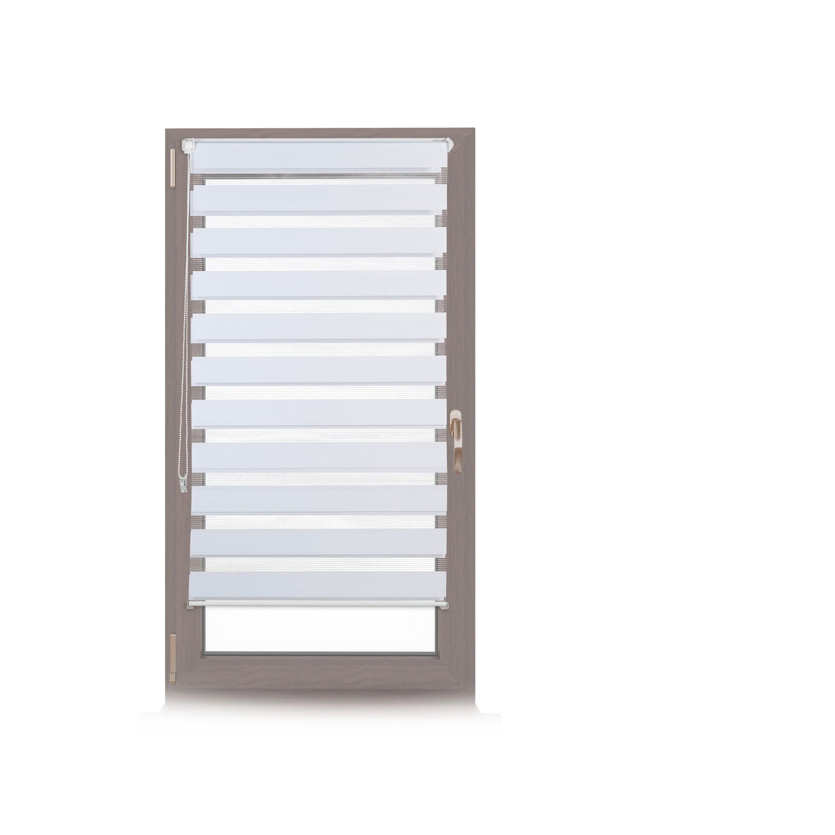 Double roller blind Klemmfix without drilling in white