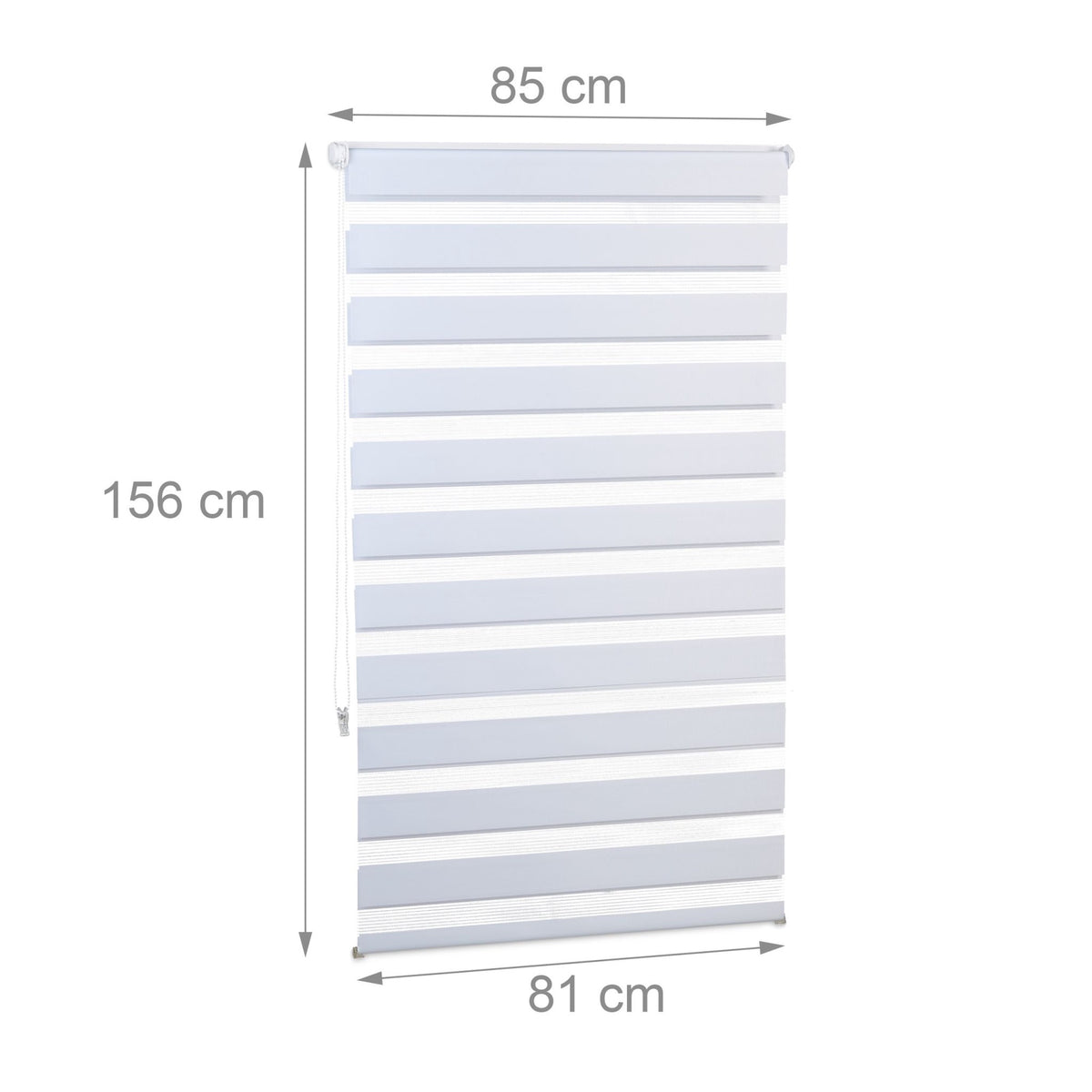 Double roller blind Klemmfix without drilling in white