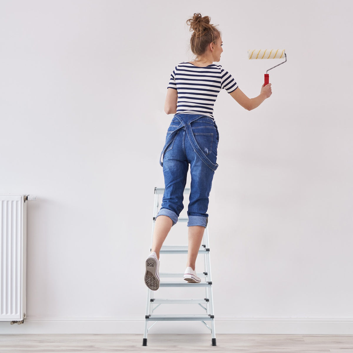 Double-sided stepladder