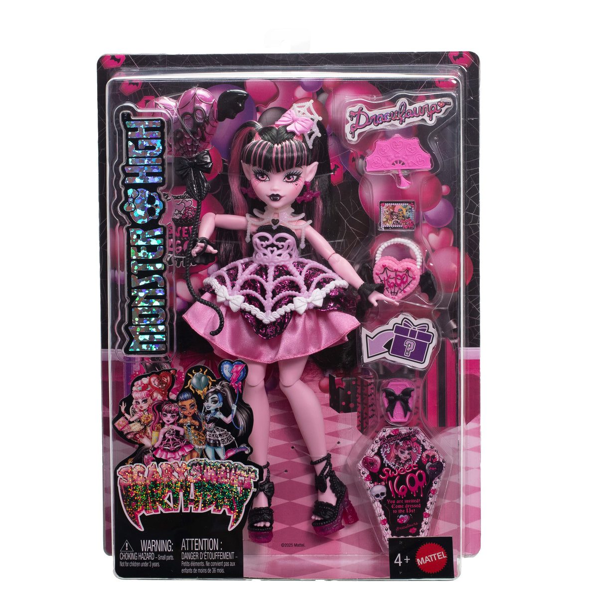Draculaura Doll with Party Dress and Accessories