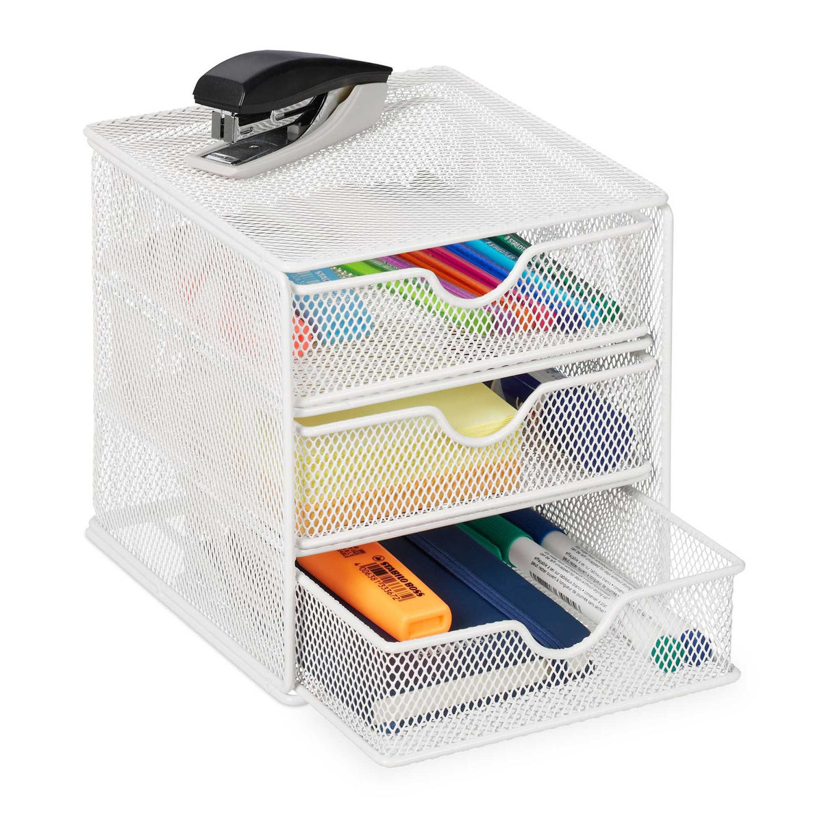 Drawer box with 3 compartments