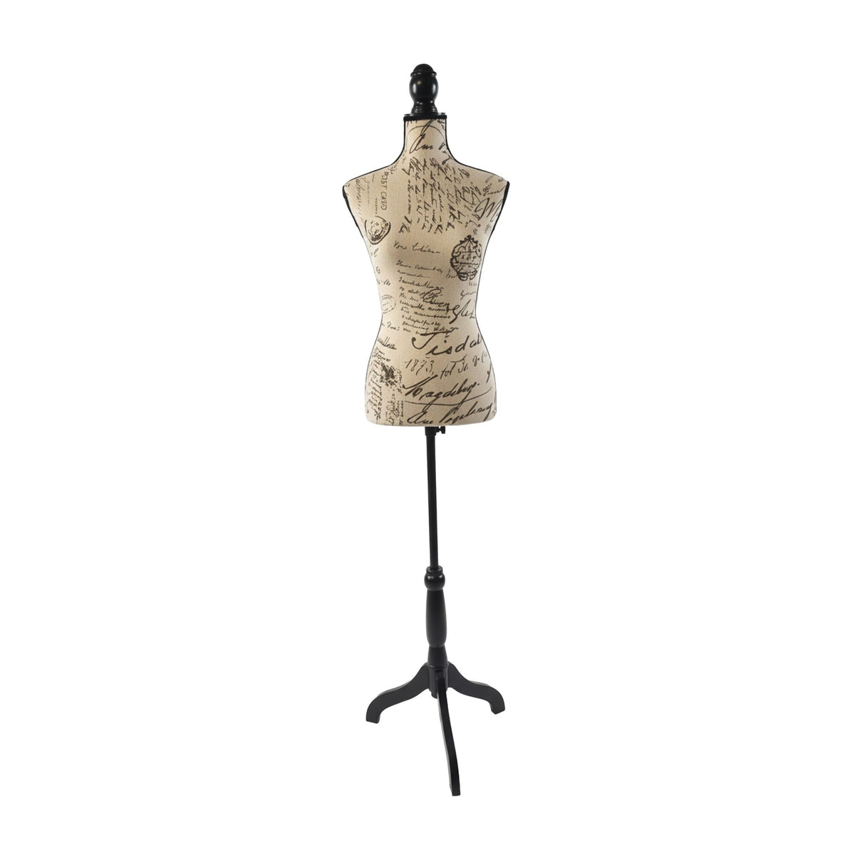 Dress Form with Stand, Adjustable, Letter Print, Size 36/38