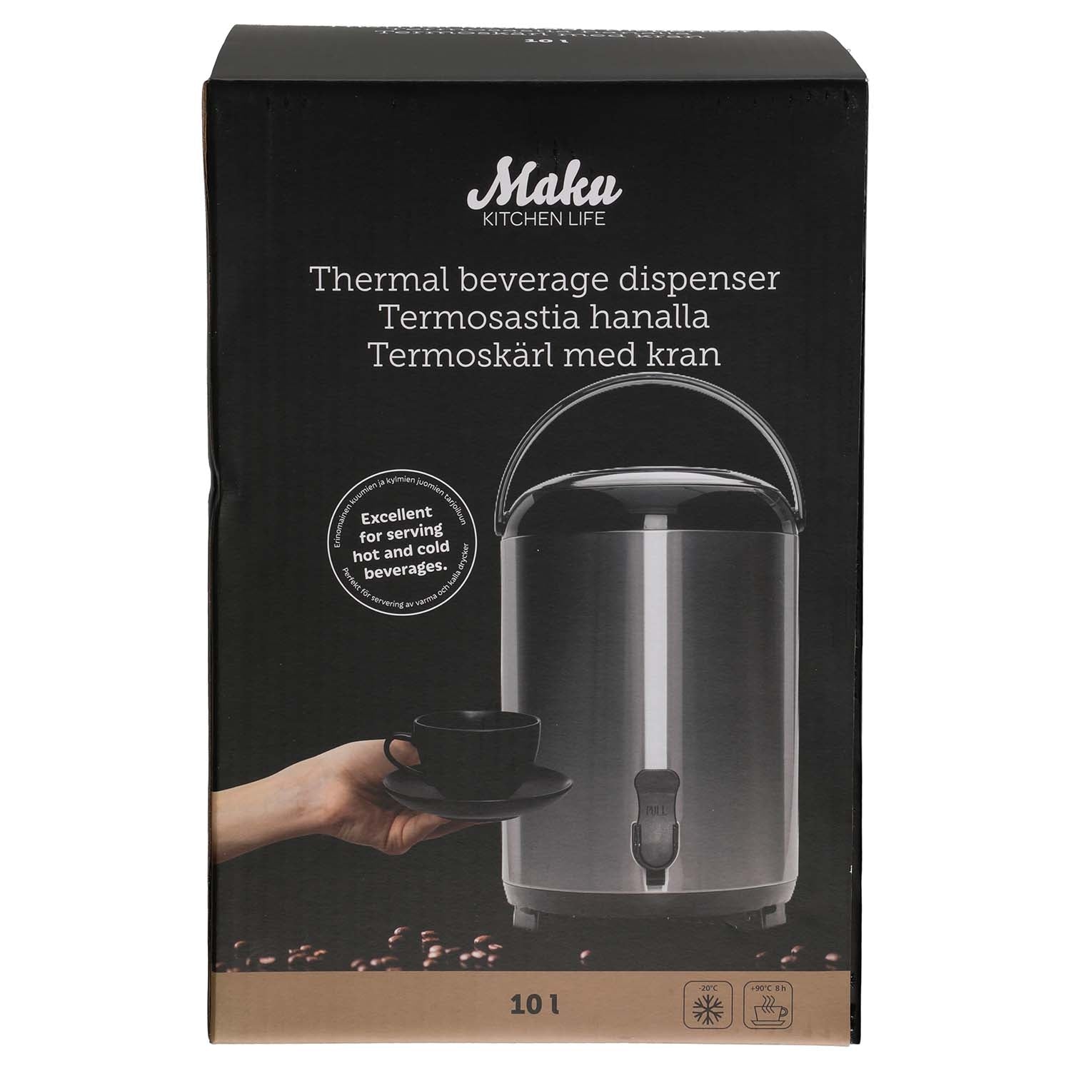 Drink Dispenser with Tap, 10 L Capacity