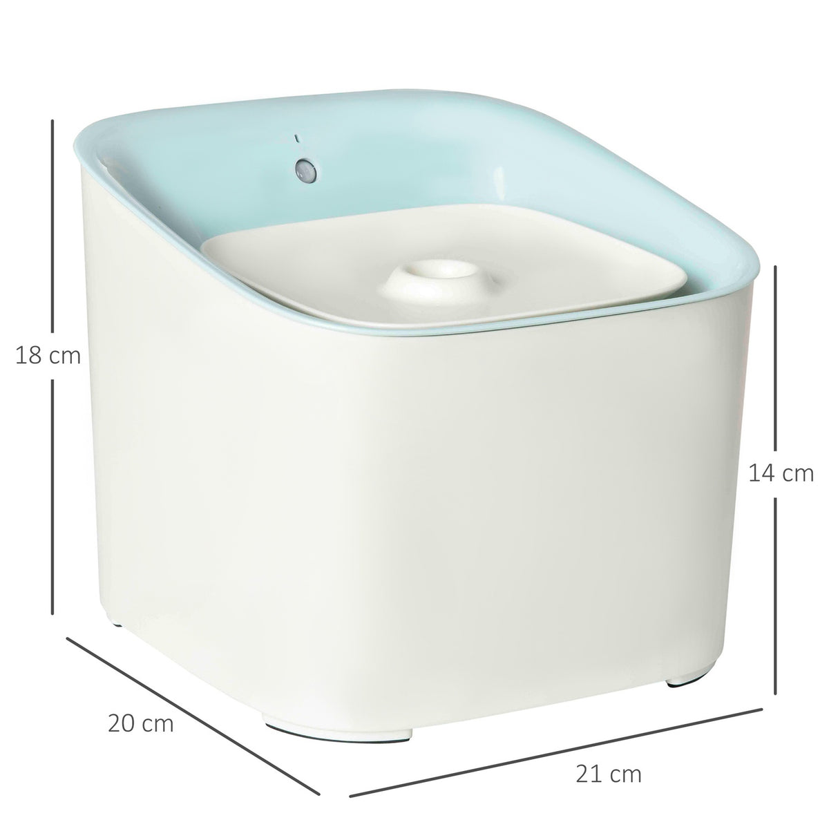 Drinking Fountain For Pets 3L Cat Fountain With Infrared Detection, 3 Modes, Quiet, Automatic, 21X20X18Cm