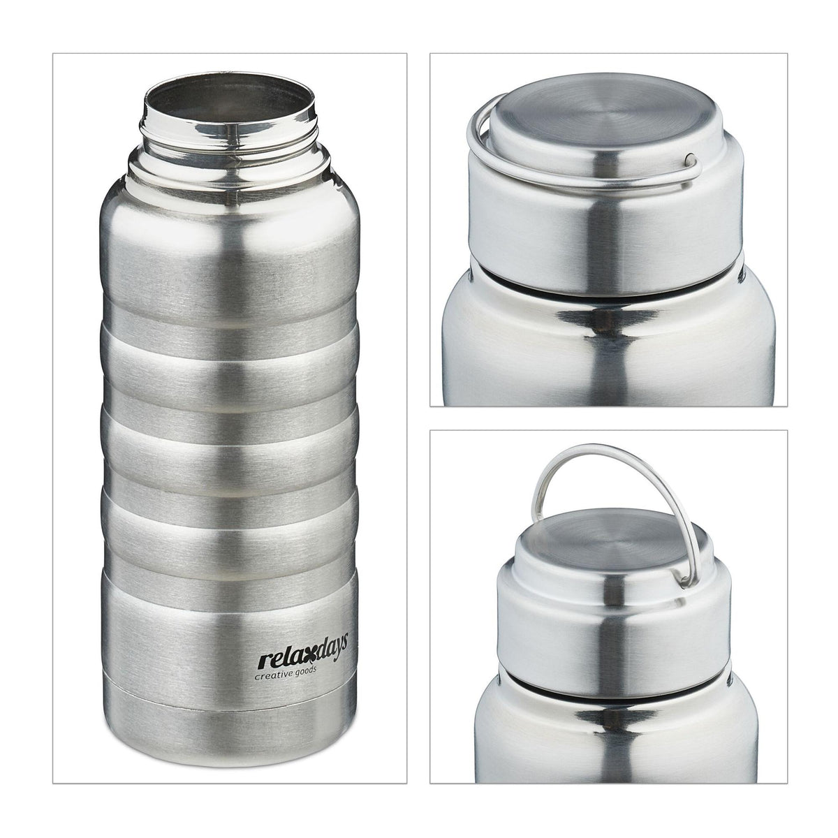 Drinking bottle in stainless steel 400 ml