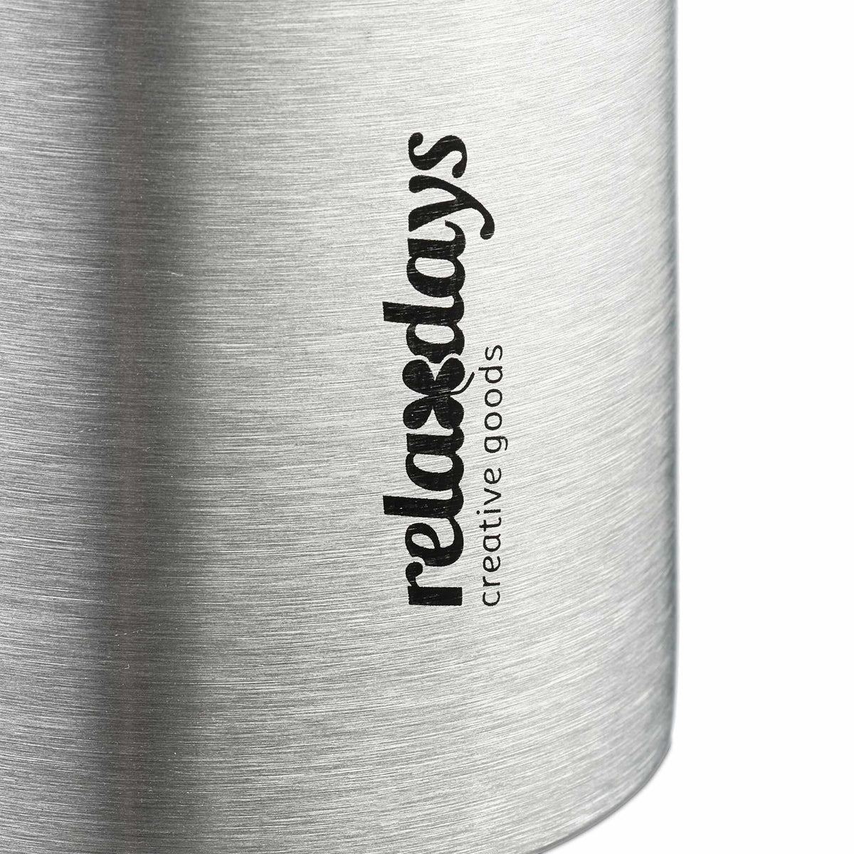 Drinking bottle in stainless steel 400 ml with cup