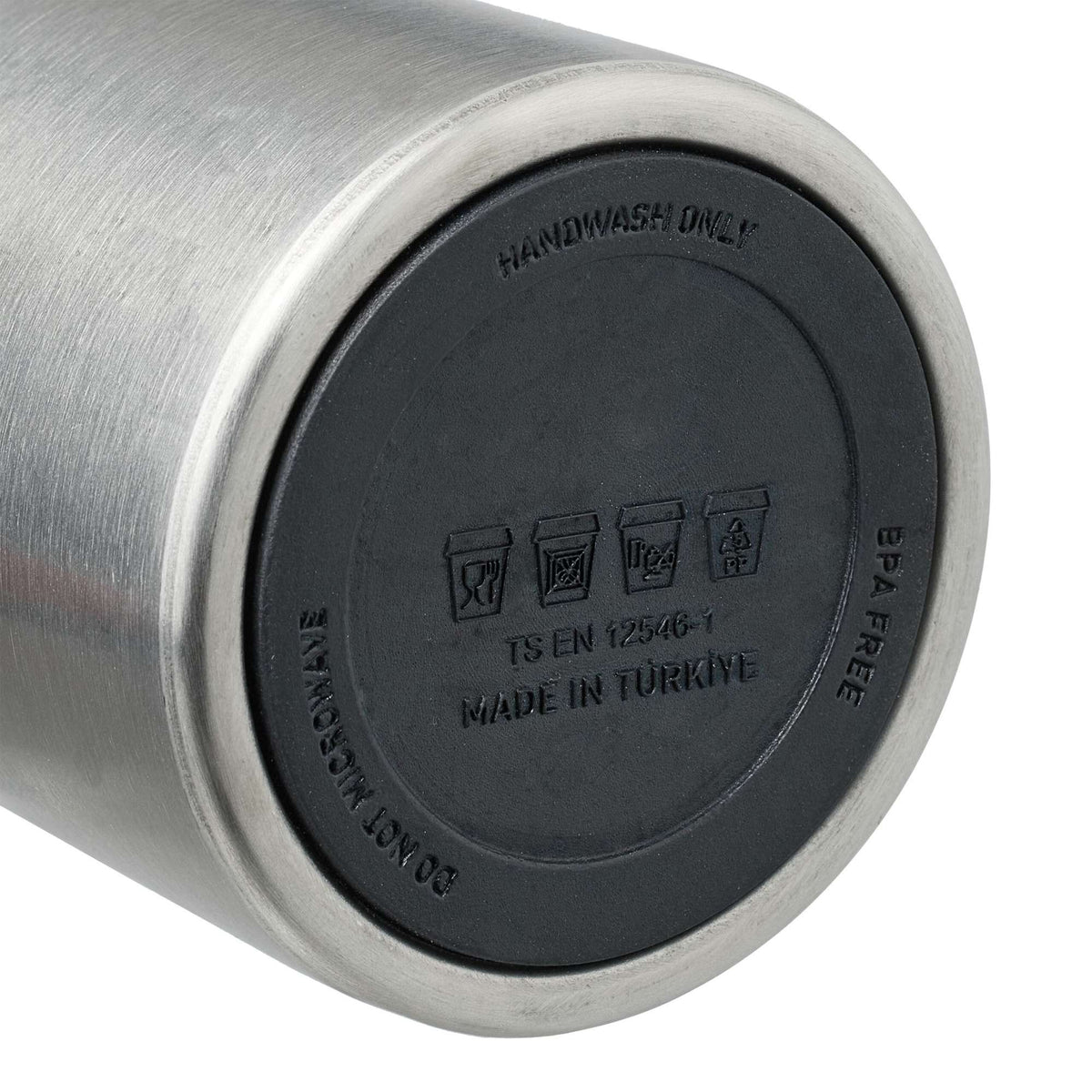 Drinking bottle in stainless steel 500 ml with cup