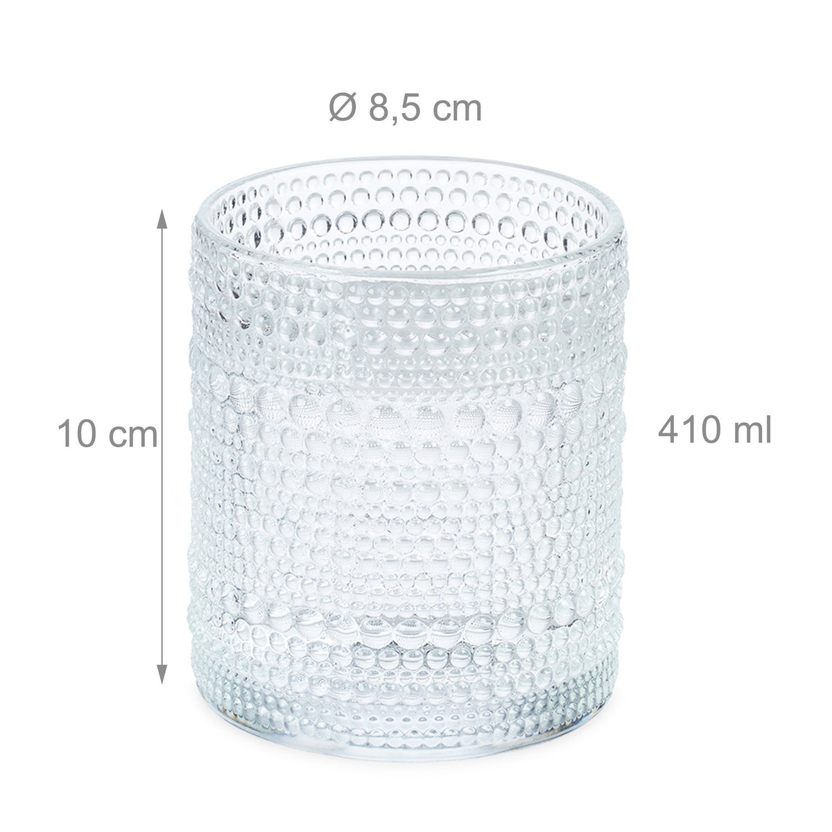 Drinking glass drop set of 4