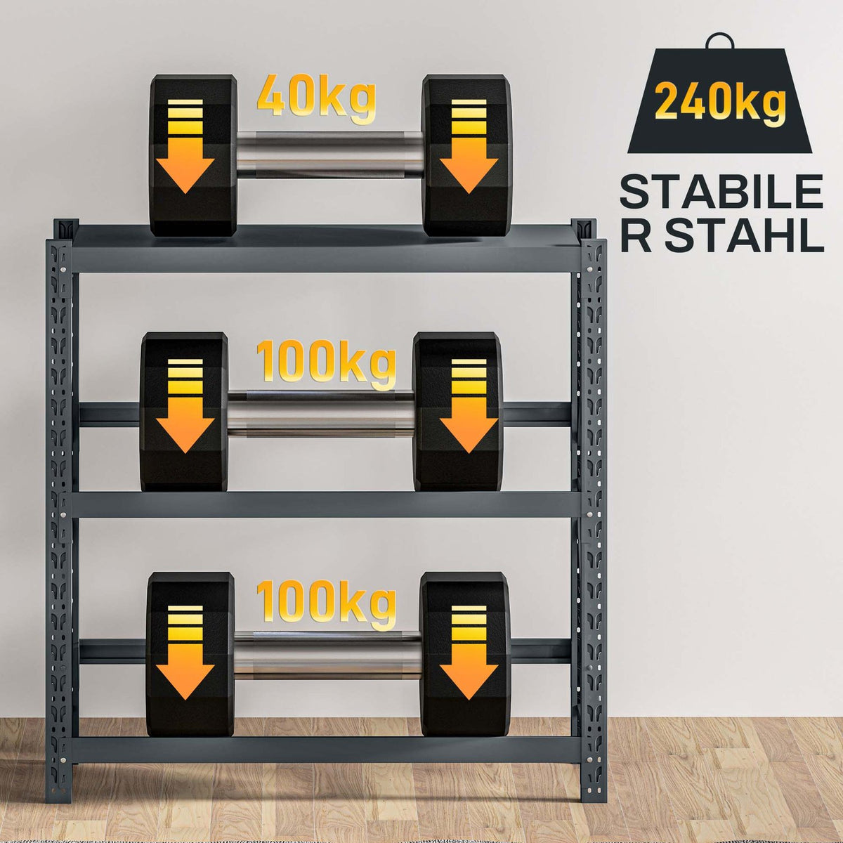 Drinks crate rack for 6 crates, 110 x 30 x 110 cm, free-standing drinks rack with adjustable shelf height, crate rack with tip protection