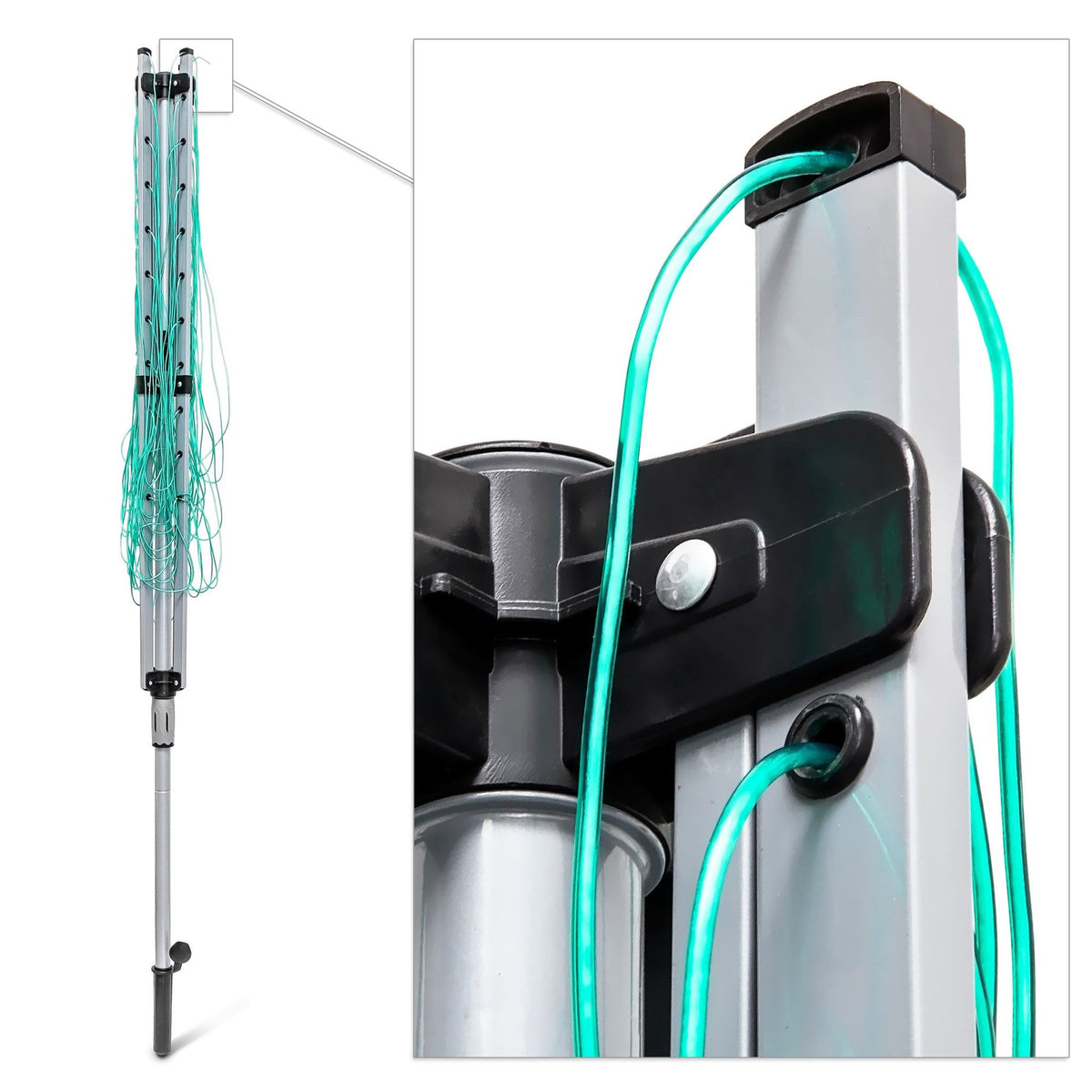 Dryer with 49m washing line & ground anchor