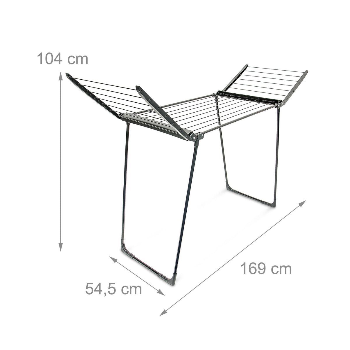 Drying rack foldable black