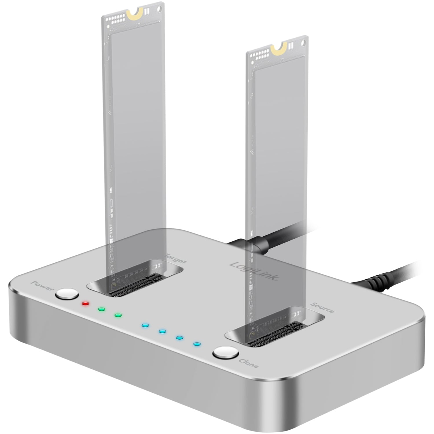 Dual M.2 NVMe SSD docking station USB 3.2 Gen 2
