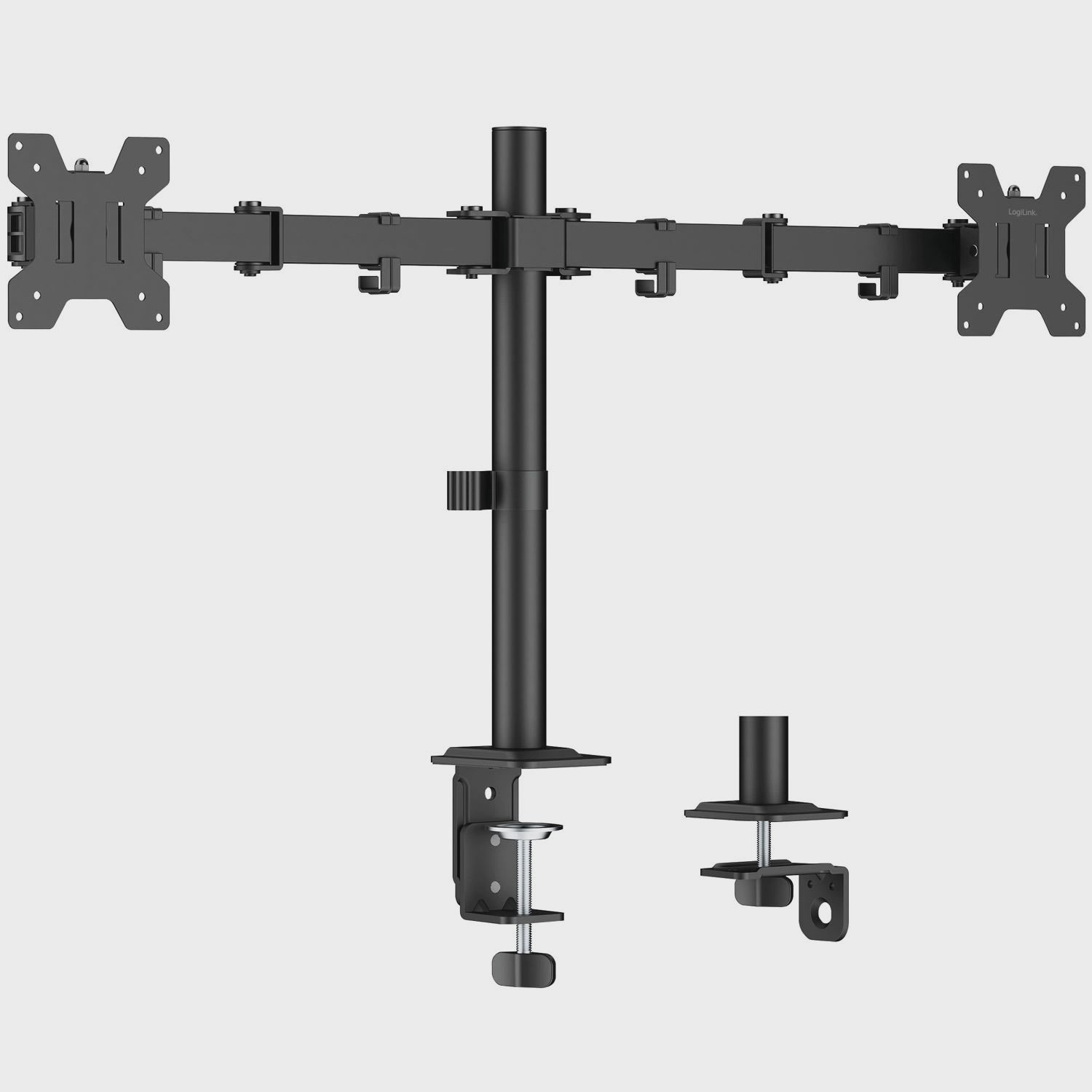 Dual Monitor Mount 17-32" Adjustable Arms, Black